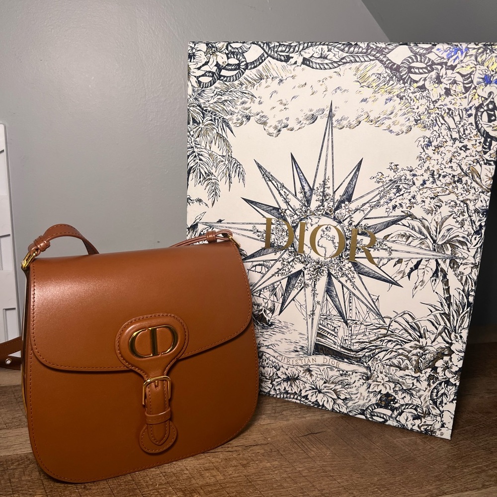 Dior Bobby Frame Crossbody Bag | Camel Brown | Excellent Condition